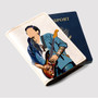 Pastele John Mayer Art Poster Custom Passport Wallet Case With Credit Card Holder Awesome Personalized PU Leather Travel Trip Vacation Baggage Cover