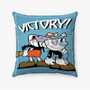 Pastele Cuphead Victory Custom Pillow Case Awesome Personalized Spun Polyester Square Pillow Cover Decorative Cushion Bed Sofa Throw Pillow Home Decor