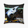 Pastele Hooked Monster Truck Custom Pillow Case Awesome Personalized Spun Polyester Square Pillow Cover Decorative Cushion Bed Sofa Throw Pillow Home Decor