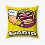 Pastele Wario Super Mario Bros Nintendo Custom Pillow Case Awesome Personalized Spun Polyester Square Pillow Cover Decorative Cushion Bed Sofa Throw Pillow Home Decor