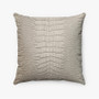Pastele White Alligator Skin Custom Pillow Case Awesome Personalized Spun Polyester Square Pillow Cover Decorative Cushion Bed Sofa Throw Pillow Home Decor