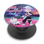 Pastele Bee and Puppy Cat Lazy in Space Custom PopSockets Awesome Personalized Phone Grip Holder Pop Up Stand Out Mount Grip Standing Pods Apple iPhone Samsung Google Asus Sony Phone Accessories