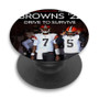 Pastele Cleveland Browns NFL 2022 Custom PopSockets Awesome Personalized Phone Grip Holder Pop Up Stand Out Mount Grip Standing Pods Apple iPhone Samsung Google Asus Sony Phone Accessories