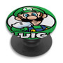 Pastele Luigi Super Mario Bros Nintendo Custom PopSockets Awesome Personalized Phone Grip Holder Pop Up Stand Out Mount Grip Standing Pods Apple iPhone Samsung Google Asus Sony Phone Accessories