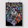 Pastele Transformers G1 Collage Custom Silk Poster Awesome Personalized Print Wall Decor 20 x 13 Inch 24 x 36 Inch Wall Hanging Art Home Decoration Posters