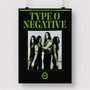 Pastele Type O Negative Band Custom Silk Poster Awesome Personalized Print Wall Decor 20 x 13 Inch 24 x 36 Inch Wall Hanging Art Home Decoration Posters