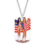 Arianny Celeste and Brittany Palmer Custom Military Dog Tag ID Name Tag Pet Tag Jewelry Necklaces