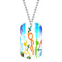 Animation vs Minecraft Shorts Stainless Steel Custom Dog Tag ID Name Tag Pet Tag Jewelry Necklaces