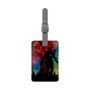Pastele Iron Man Colorfull Silhouette Rectangle Custom Luggage Tag Bag Tag for Travel Accessory Duffel Bag Rucksack Baggage Name ID Labels