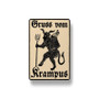 Pastele Krampus Arts Custom Fridge Magnet Refrigerator Glossy Finish for House Kitchen Decoration