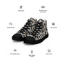 Display Daisies in The Wind Women’s High Top Canvas Shoes Sneakers