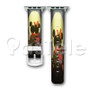 Mickey and Minnie Mouse Look at The Moon Custom Personalized Apple Watch Band 38mm 40mm 42mm 44mm Leather PU