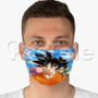 Dragon Ball Super Custom Fabric Face Custom Fabric Face Mask Polyester Two Layers Cloth