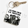 Blink 182 and Lil Wayne Custom Keychain Jewelry Necklaces Pendant Two Sides Key