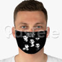 Why Don t we Custom Fabric Face Mask Polyester Two Layers Cloth Washable