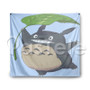 Totoro Custom Printed Silk Fabric Tapestry Indoor Wall Decor Hanging Home Art Decorative Wall Painting