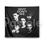 Why Don t we Custom Printed Silk Fabric Tapestry Indoor Wall Decor Hanging Home Art Decorative Wall Painting