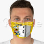 Cuphead Custom Personalized Fabric Face Mask Polyester Two Layers Cloth