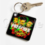 Preacher Custom Personalized Art Keychain Key Ring Jewelry Necklaces Pendant Two Sides