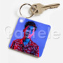 Ricegum Custom Personalized Art Keychain Key Ring Jewelry Necklaces Pendant Two Sides