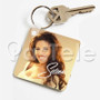 Selena Quintanilla Custom Personalized Art Keychain Key Ring Jewelry Necklaces Pendant Two Sides