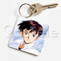 Shinji Ikari Evangelion Custom Personalized Art Keychain Key Ring Jewelry Necklaces Pendant Two Sides