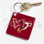 Virginia Tech Hokies Custom Personalized Art Keychain Key Ring Jewelry Necklaces Pendant Two Sides