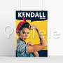 Kendall Jenner as Rosie the Riveter Silk Poster Wall Decor 20 x 13 Inch 24 x 36 Inch