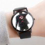 Pastele Rob Thomas Chip Tooth Smile Watch Custom Unisex Black Quartz Watch Premium Gift Box Watches