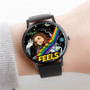 Pastele Sometimes Snoh Aalegra Feat Logic Watch Custom New Unisex Black Quartz Watch Premium Gift Box Watches