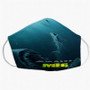 Pastele The Meg Movie Custom Fabric Face Mask Polyester Two Layers Cloth Washable Non-Surgical Protective Face Mask