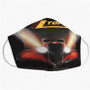 Pastele ZZ Top Eliminator Custom Fabric Face Mask Polyester Two Layers Cloth Washable Non-Surgical Protective Face Mask