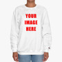 Custom Your Image Unisex Crewneck Sweatshirt Cotton Polyester Fabric