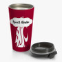 Pastele Washington State Cougars Custom Personalized Name Steinless Steel Travel Mug