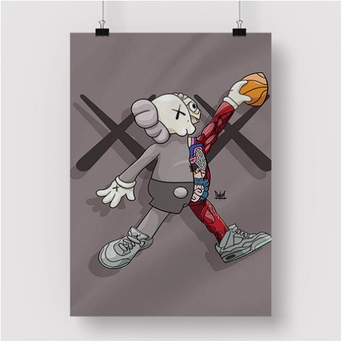 wallpaper kaws Custom Poster Print Wall Decor