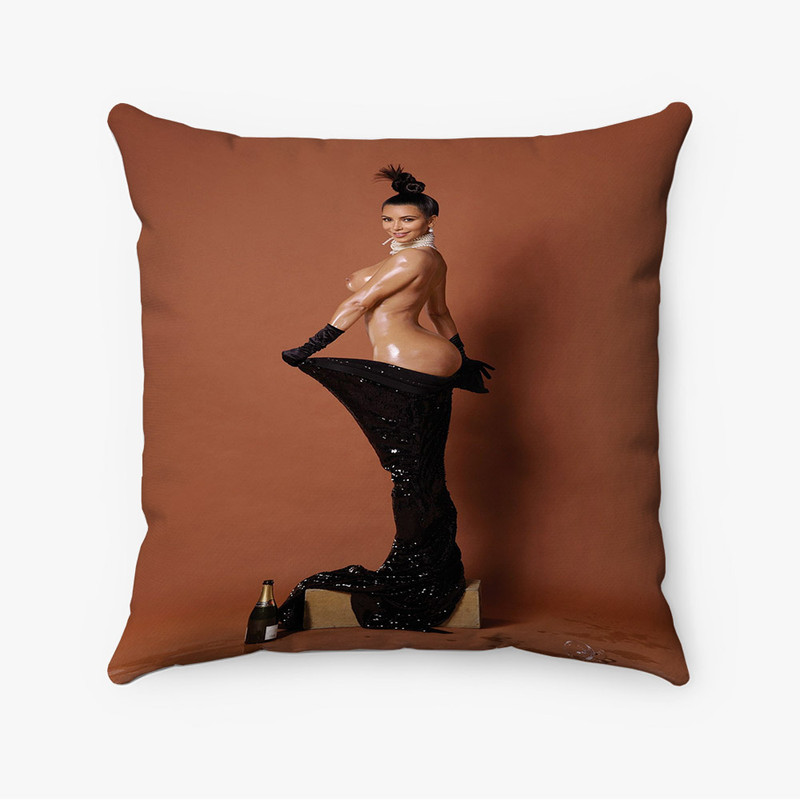 Pastele Kim Kardashian Sexy Custom Pillow Case Personalized Spun