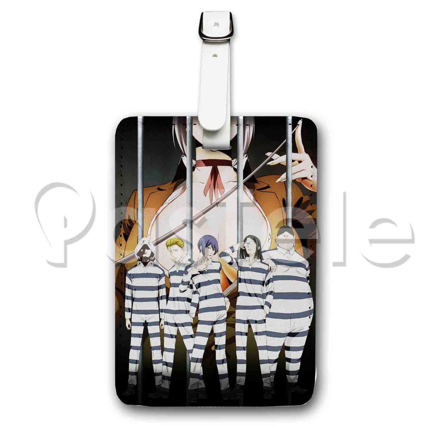 Prison School Custom Luggage Tags PU Leather Travel Baggage Name ID Labels