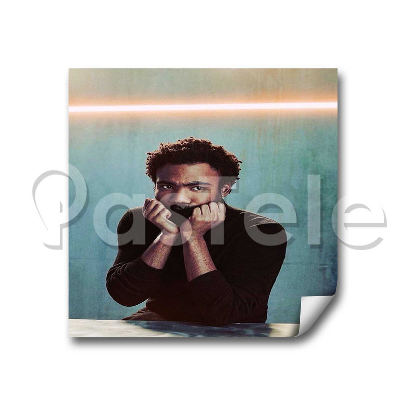 Childish Gambino Custom Stickers White Transparent Vinyl Decals Labels