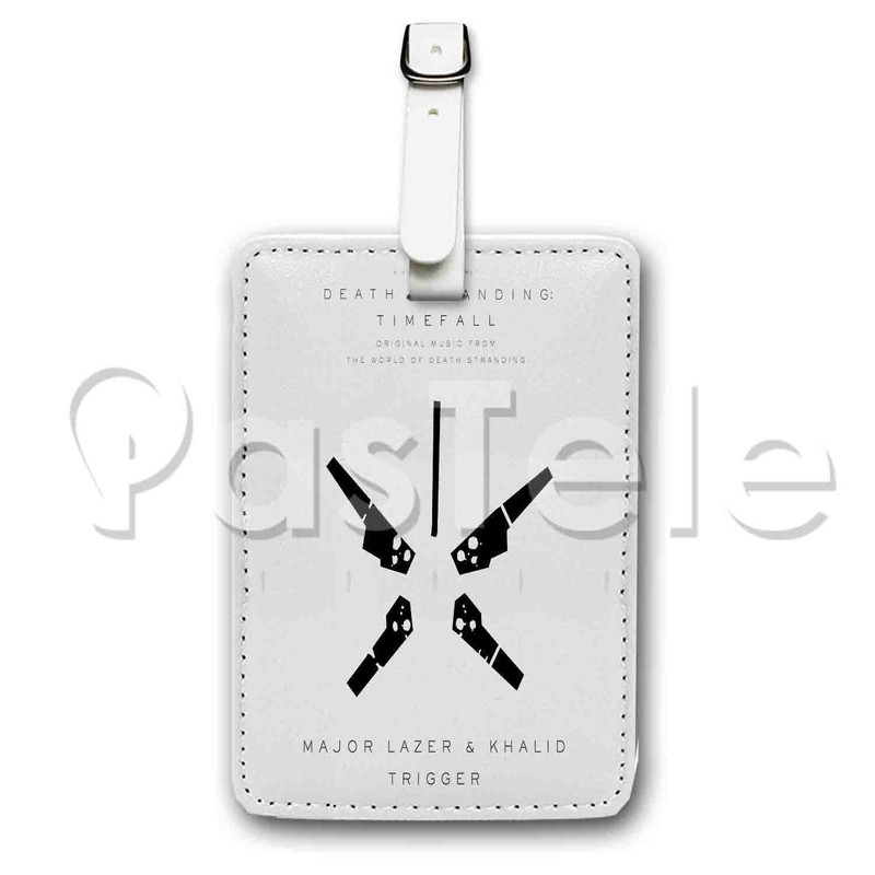 Pastele POD Payable On Death Custom Luggage Tags Personalized Name PU  Leather Luggage Tag With Strap