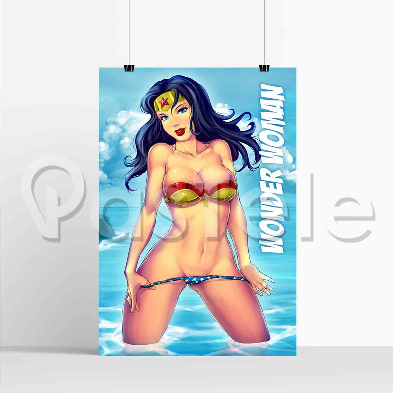 Sexy Wonder Woman Silk Poster Print Wall Decor 20 x 13 Inch 24 x