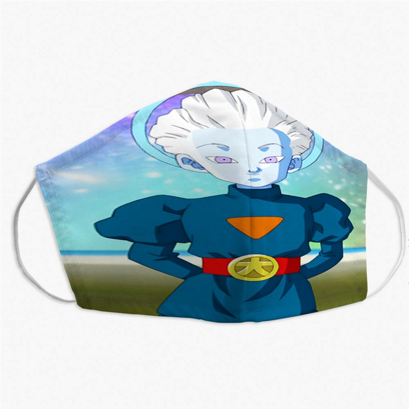 Pastele Goku Super Saiyan Blue Dragon Ball Super Custom Fabric Face Mask  Polyester Two Layers Cloth