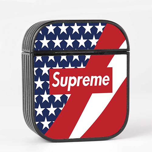 Pastele Flag Supreme Custom Personalized AirPods Case Apple