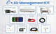 TOPair Air Struts Air Bag Suspension w/ AccuAir e+ Connect Pressure Management for 00-09 S2000 #TT-H104-AAE