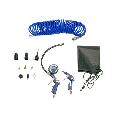 Digital Gauge w/ Inflator, Quick Connect Air Chuck and 12 pc