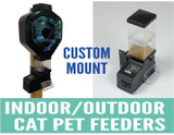 Custom Mount Cat Indoor/ Outdoor Cat Feeders
