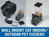 Wall Mount  Cat Indoor and Outdoor Pet Feeders