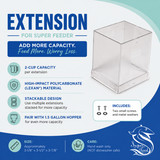 2-cup clear extension features