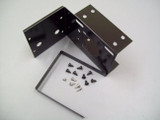 Black powder coat metal mounting bracket and strap