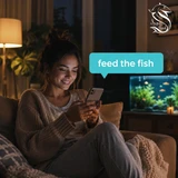 Feed the fish from your phone.