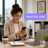 Feed your pets from anywhere with your phone